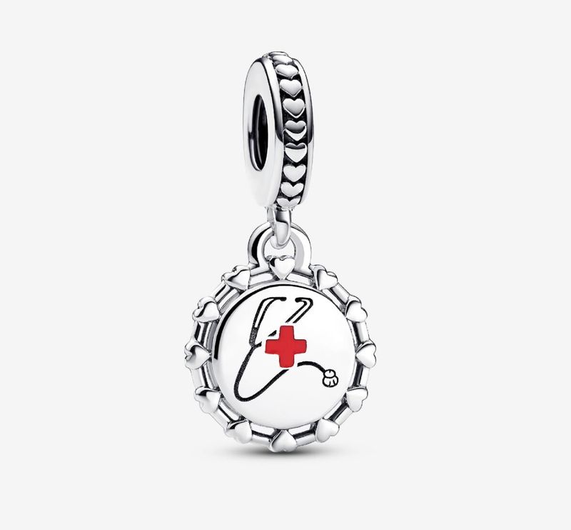 PANDORA™ Stethoscope Engravable Dangle Charm Sterling Silver
