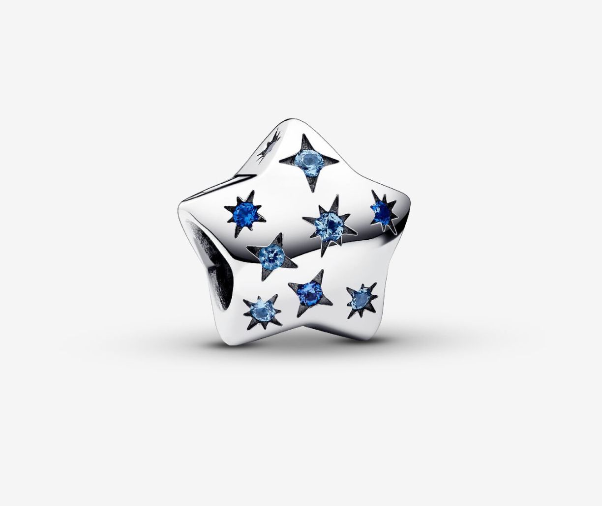 PANDORA™ Star Sterling Silver with Blue Crystals Charm