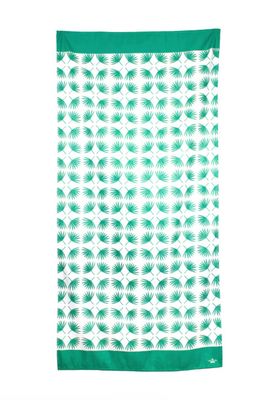 Boca Raton Beach Towel |  Emerald + White