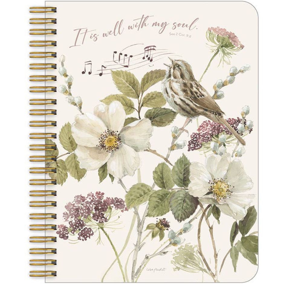 Musical Songbirds Faith Medium Notebook
