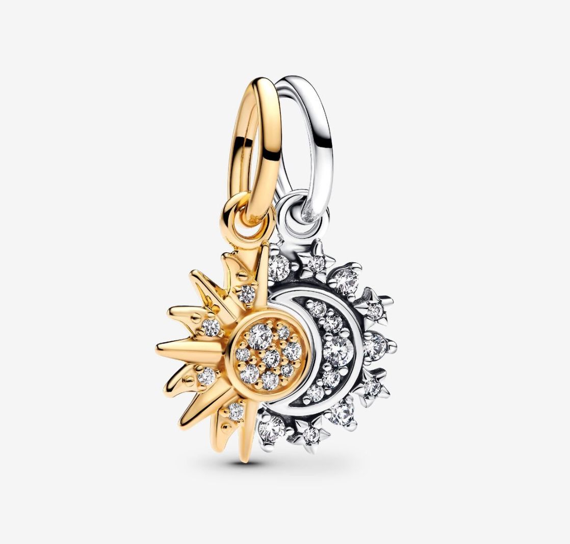 PANDORA™ Splittable Sun &amp; Moon Dangle Charm