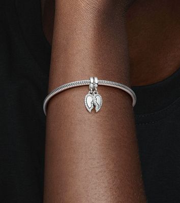 PANDORA™ Splittable Friends Heart Dangle Charm