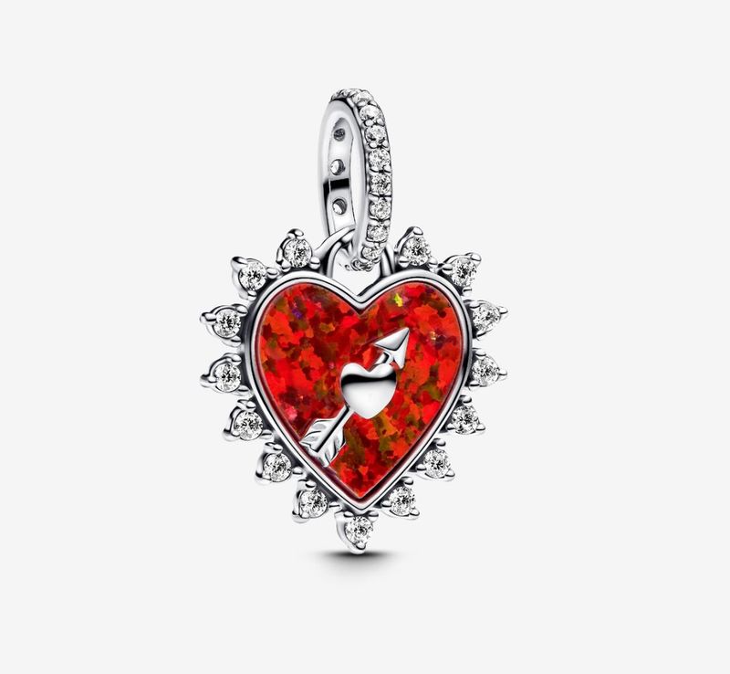 PANDORA™ Spinnable Arrow Heart Dangle Charm