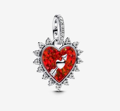 PANDORA™ Spinnable Arrow Heart Dangle Charm
