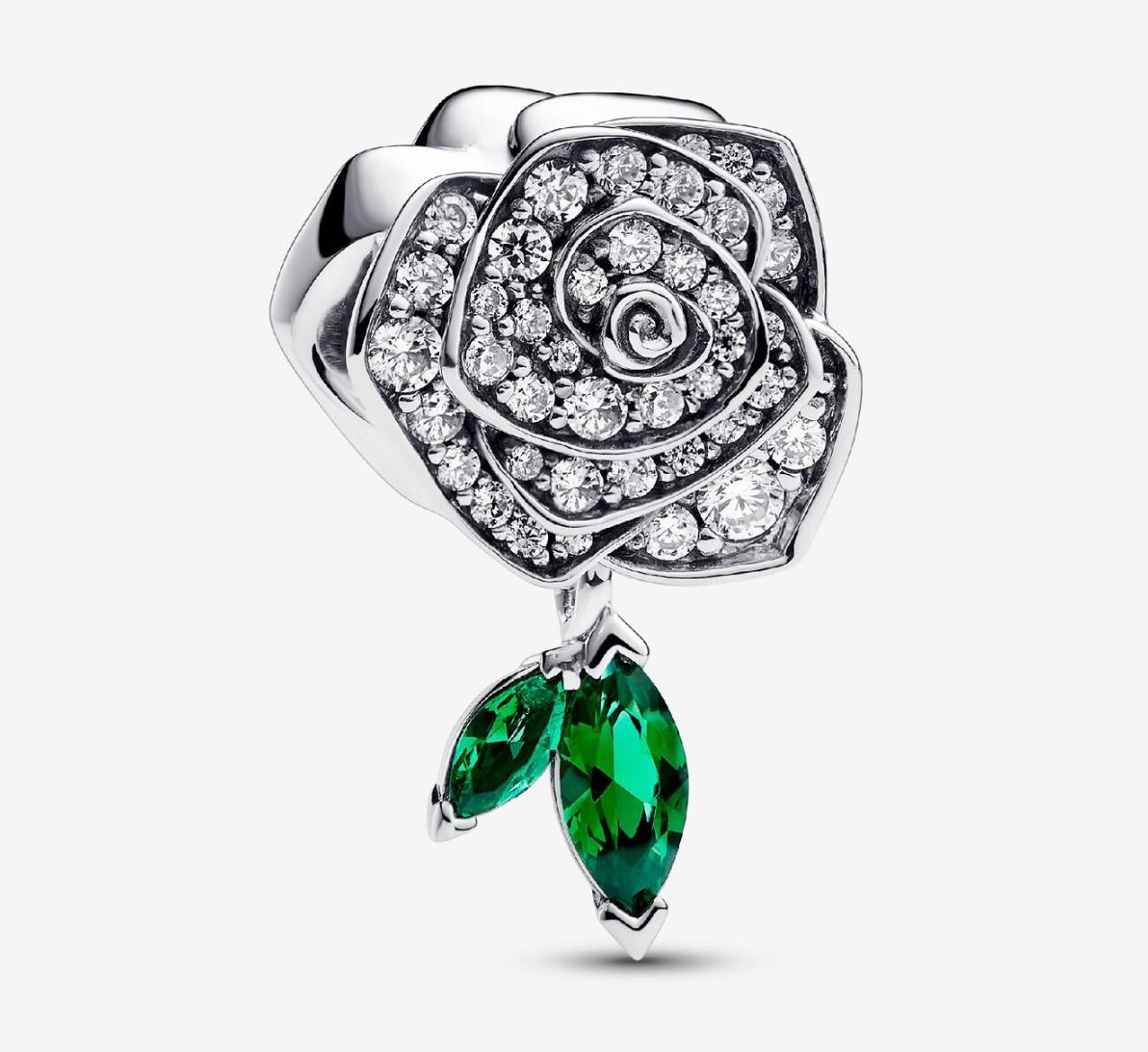 PANDORA™ Sparkling Rose in Bloom Charm