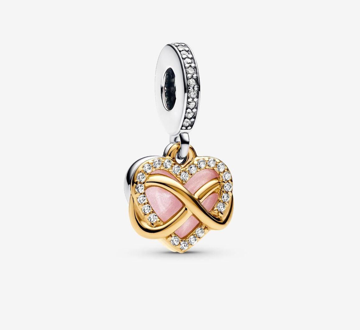 PANDORA™ Sparkling Infinity Heart Dangle Charm