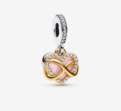 PANDORA™ Sparkling Infinity Heart Dangle Charm