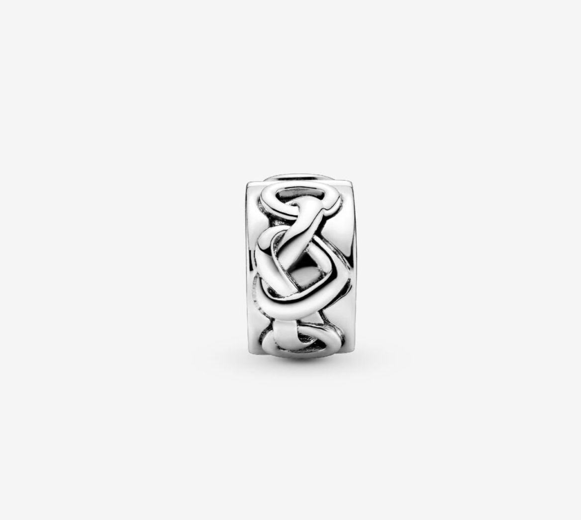 PANDORA™ Knotted Hearts Clip Charm