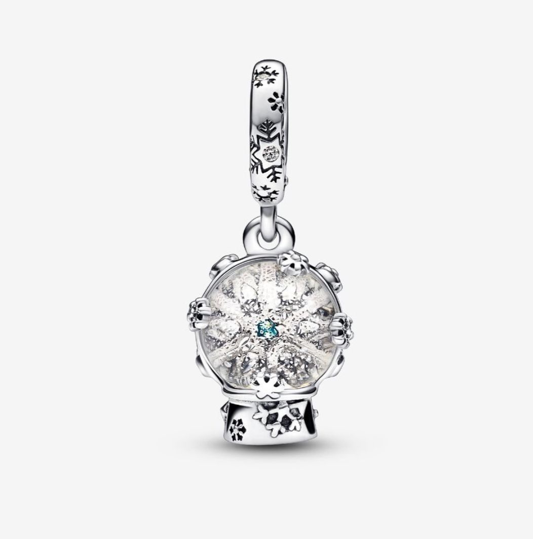 PANDORA™ Snowflake Snowglobe Dangle Charm