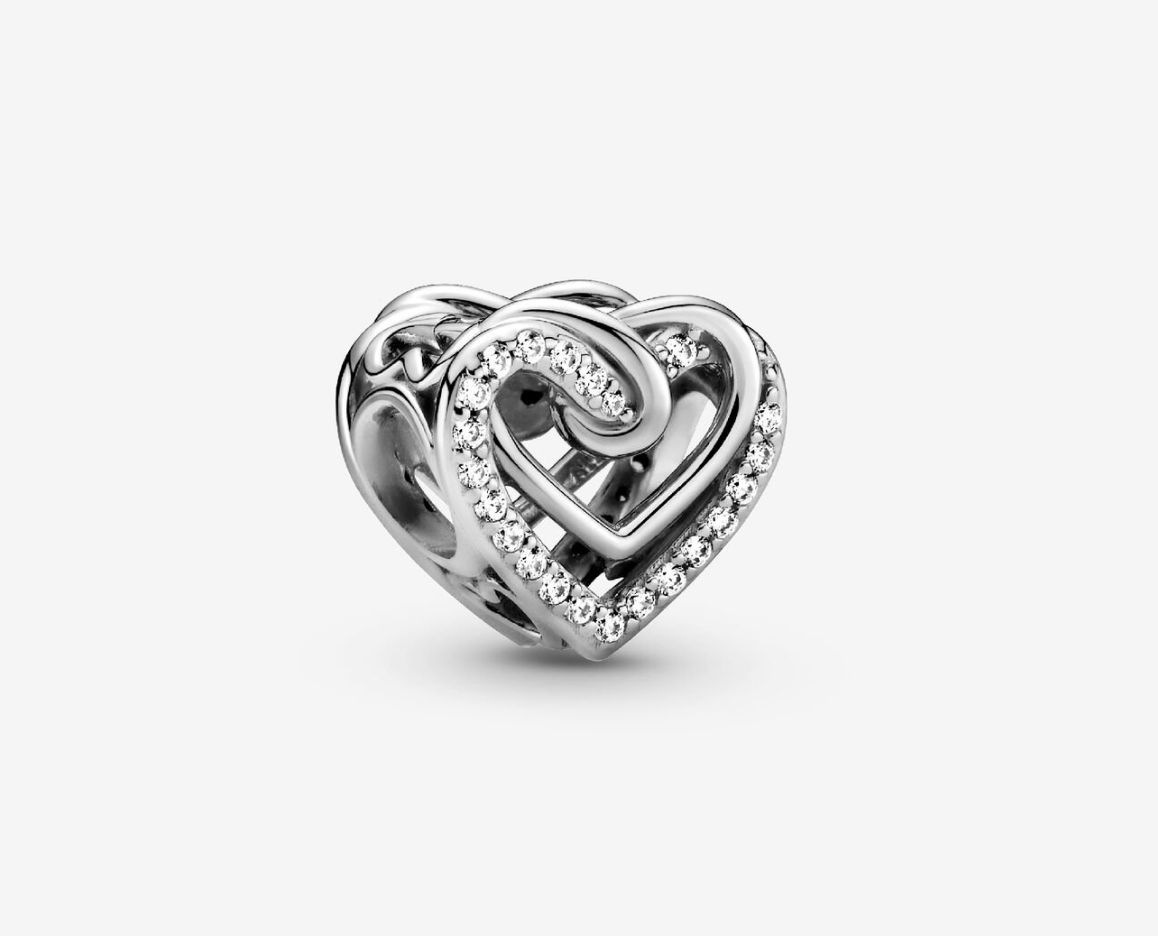 PANDORA™ Sparkling Entwined Hearts Charm