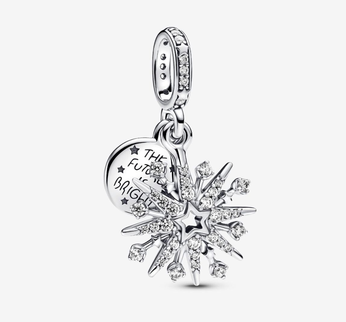 PANDORA™ Sparkling Firework Double Dangle Charm