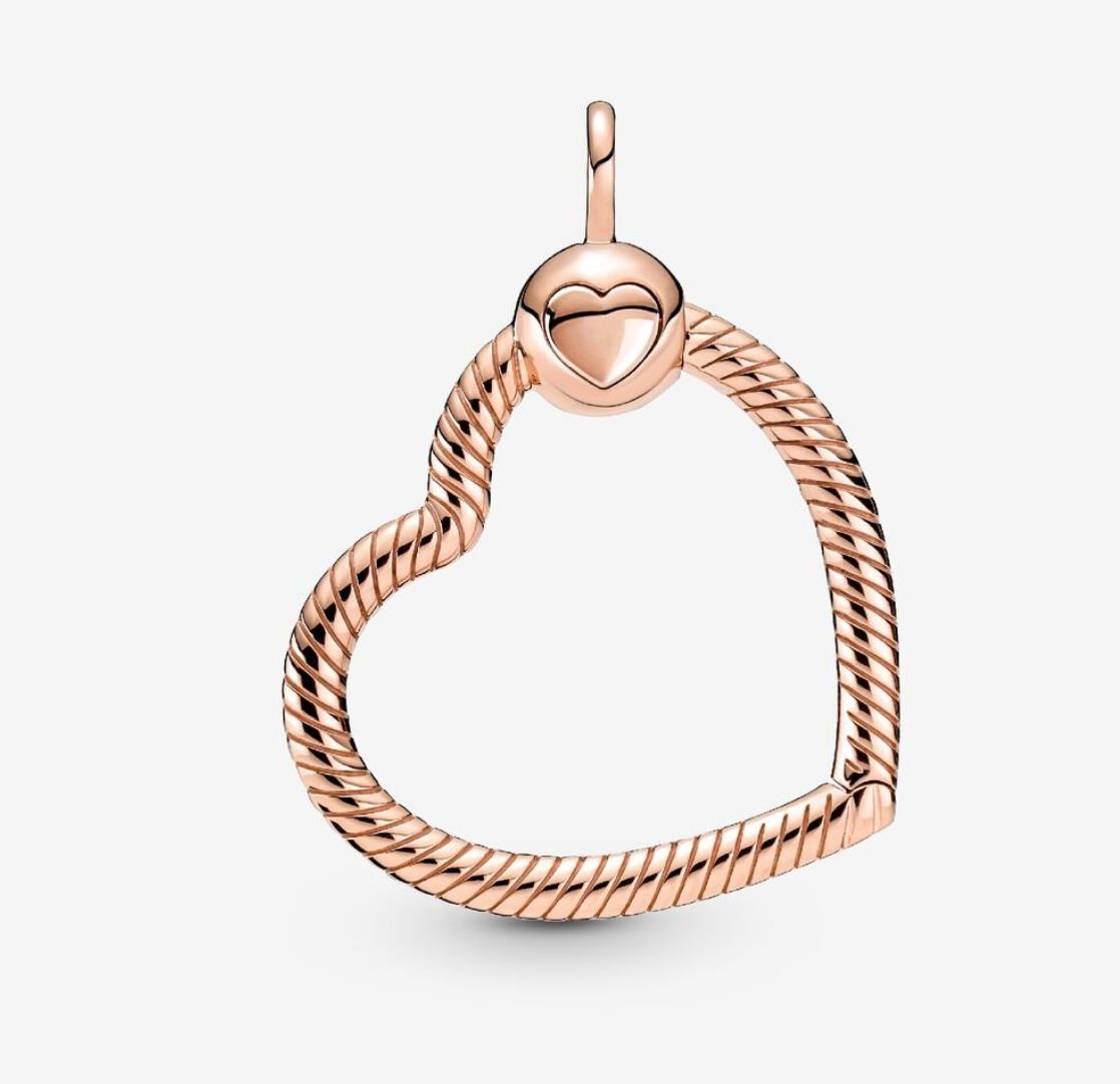 PANDORA™ Rose Gold Pandora Moments Heart Charm Pendant