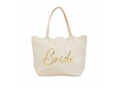 Bride Scallop Tote Bag
