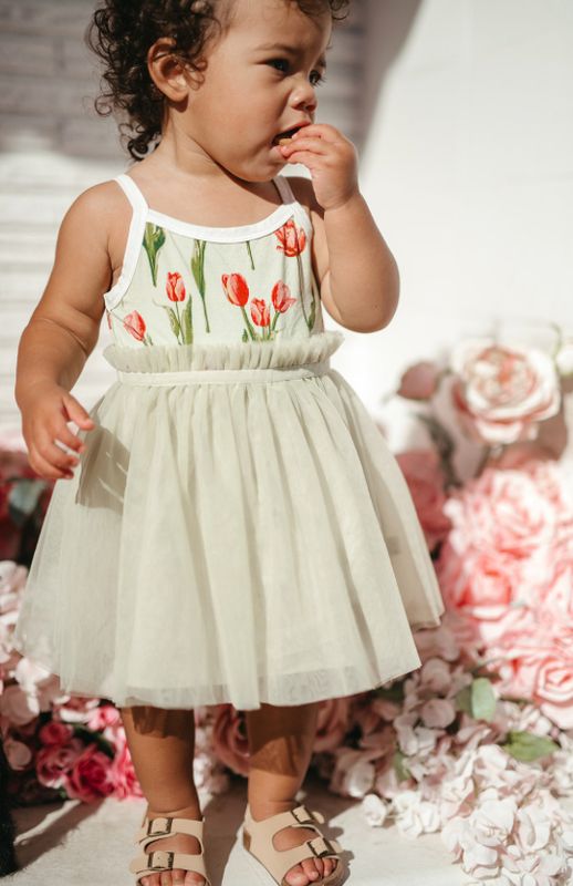 Luxe Stretch Ballet Tulip Dress