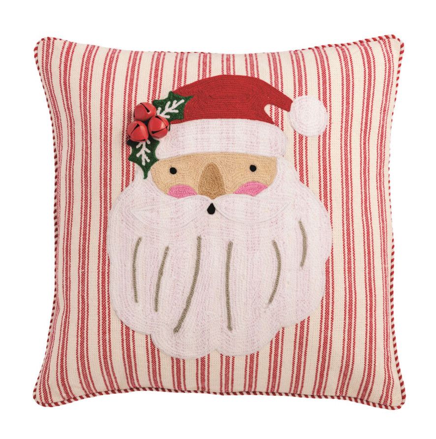 Whimsy Christmas Embroidered Pillow, Style: Santa