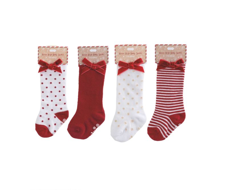 Tall Bow Socks