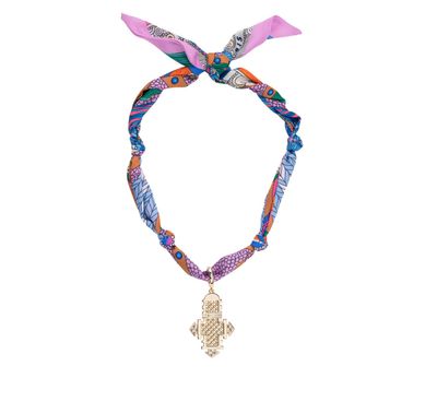 The Noelle Ethiopian Cross Scarf Necklace