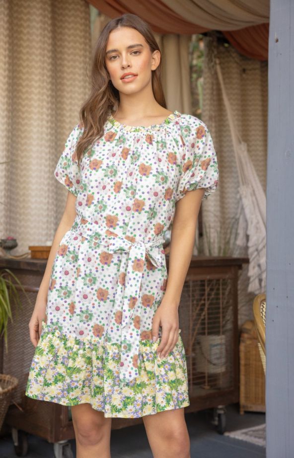 The Marigold Mixed Matched Dress