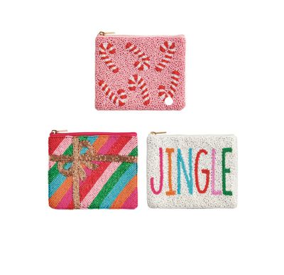 Holiday Beaded Pouch