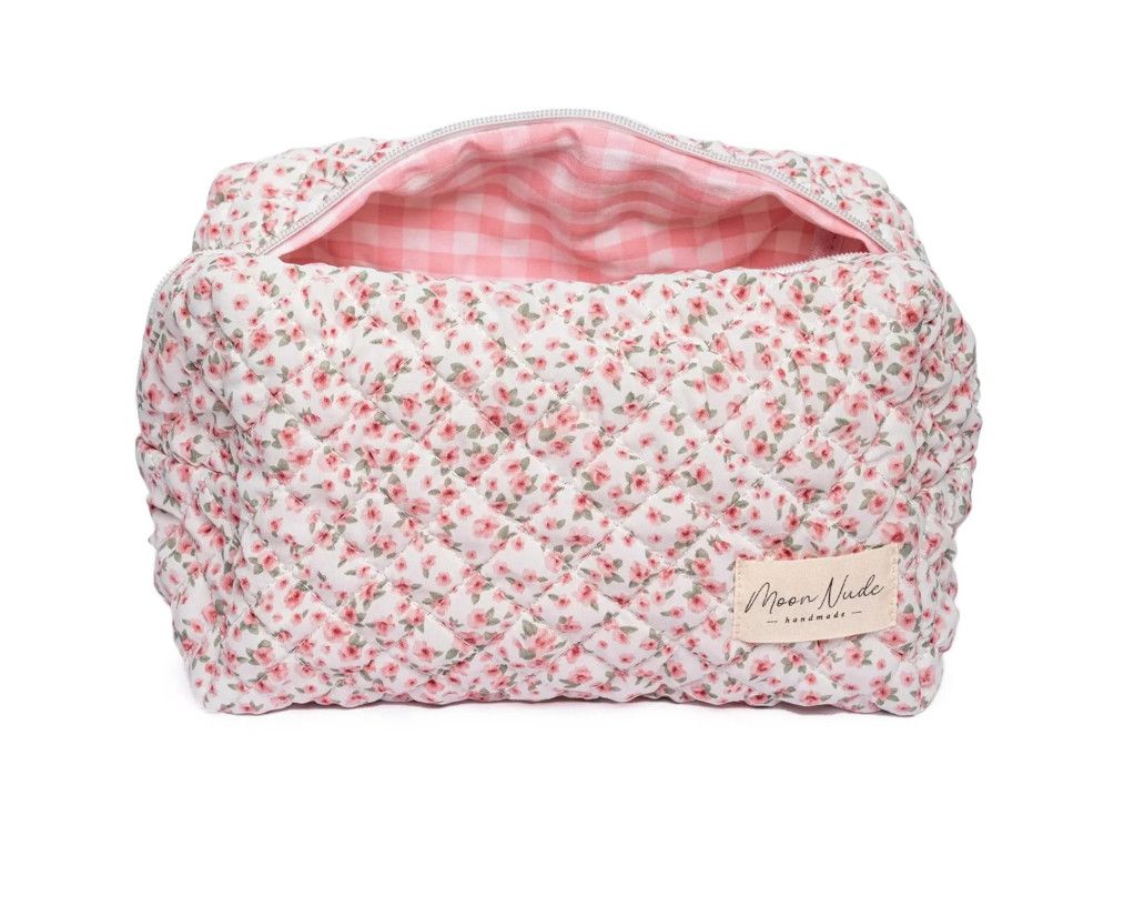 Moon Nude Large Makeup Bag, Color: Peony