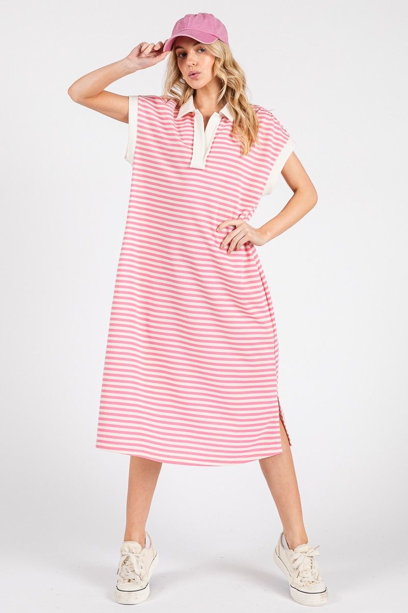 The Isabella Dress, Size: S, Color: Pink