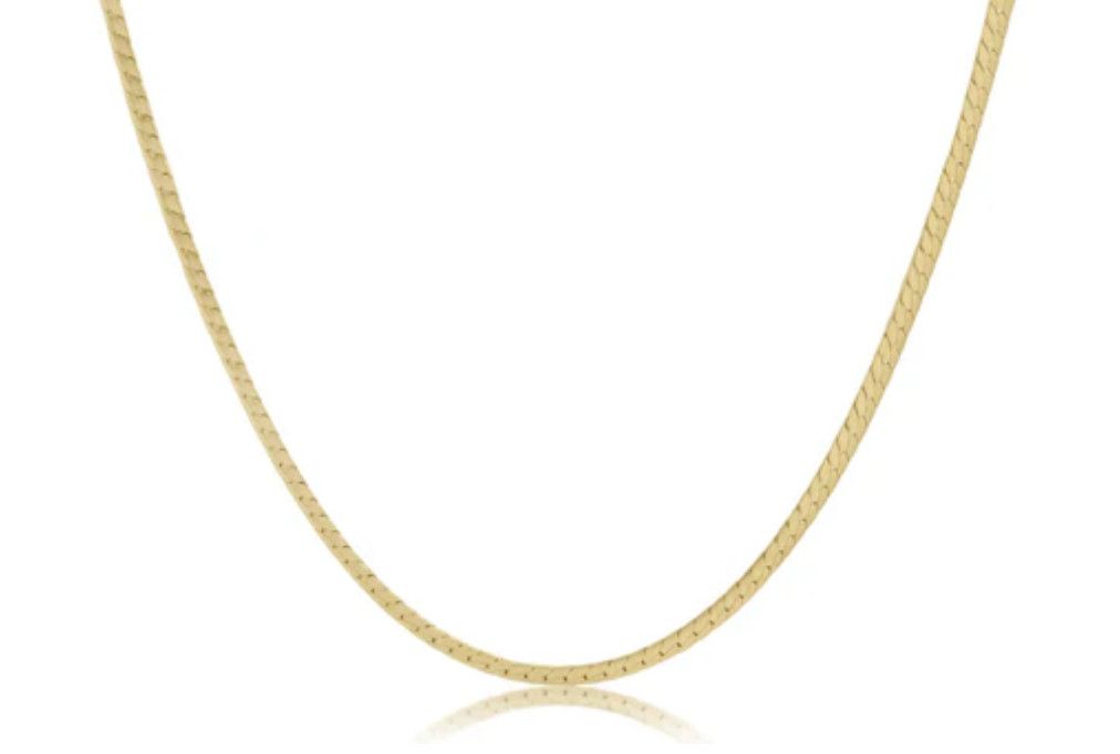 15&quot; Gold Herringbone Chain Choker