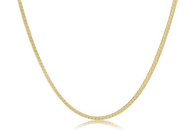 15&quot; Gold Herringbone Chain Choker
