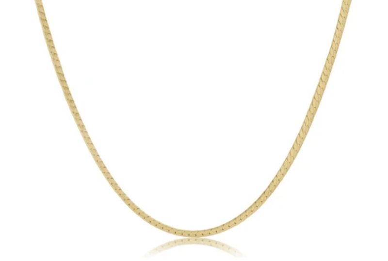 15&quot; Gold Herringbone Chain Choker
