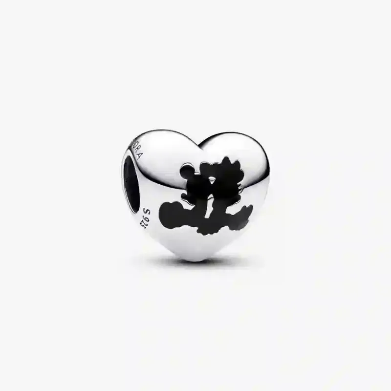 PANDORA™ Disney Mickey Mouse and Minnie Mouse Heart Charm