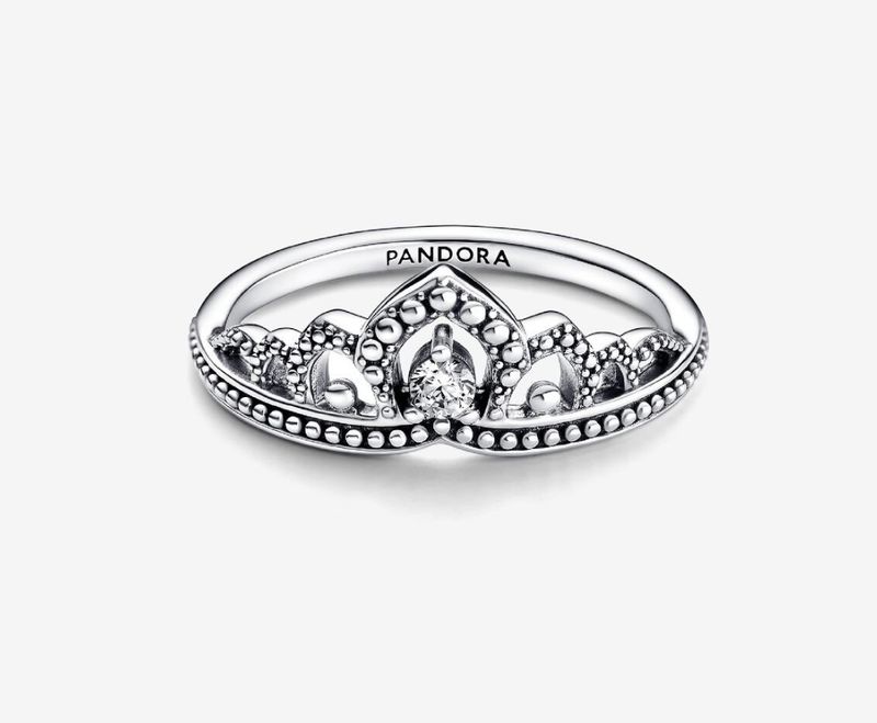 PANDORA™ Regal Beaded Tiara Ring Sterling Silver