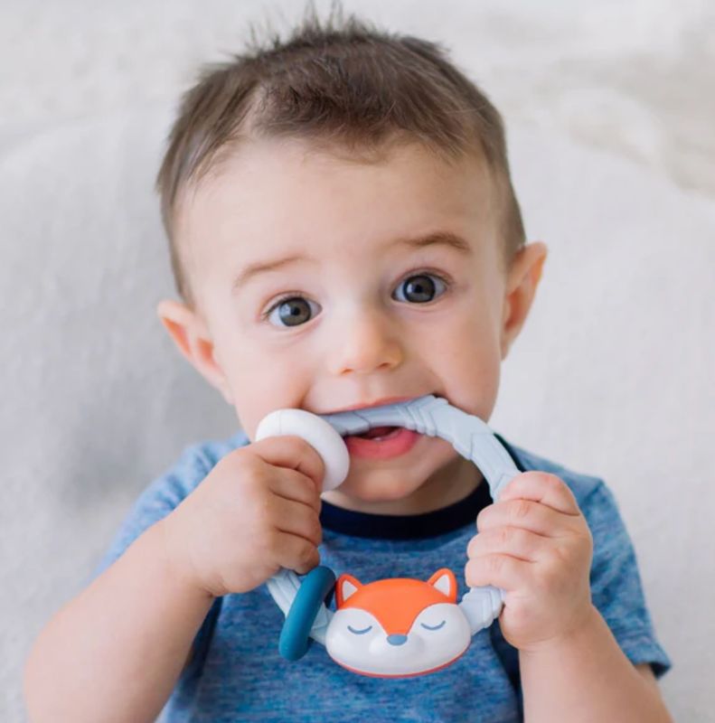 Ritzy Rattle™ Silicone Teether | Fox
