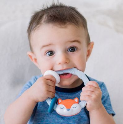 Ritzy Rattle™ Silicone Teether | Fox