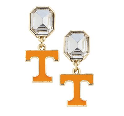 TN Vols Rhinestone Logo Earrings