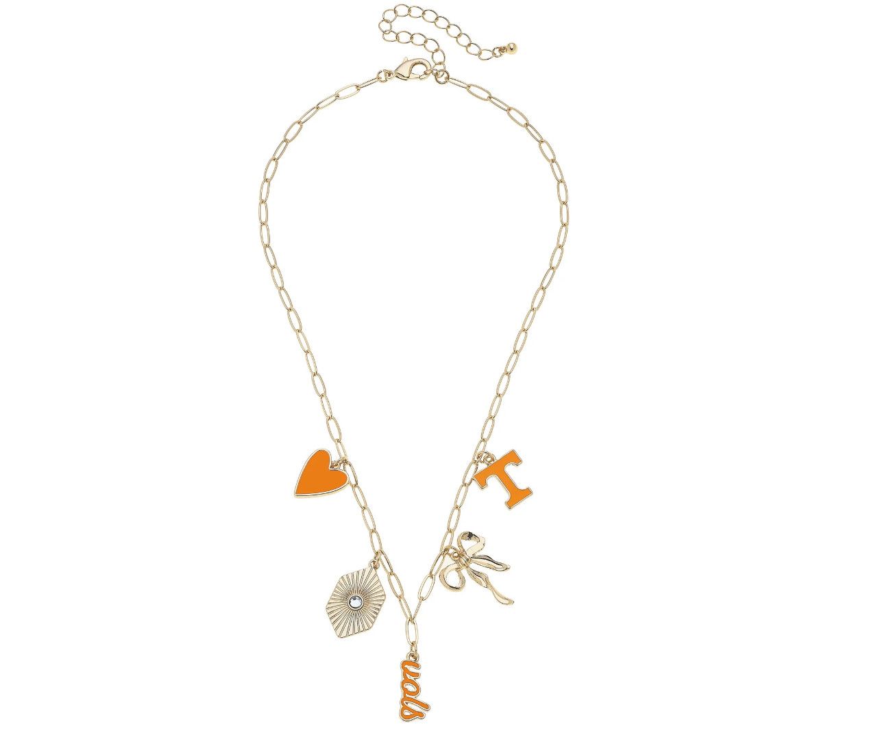 TN Vols Paperclip Charm Necklace