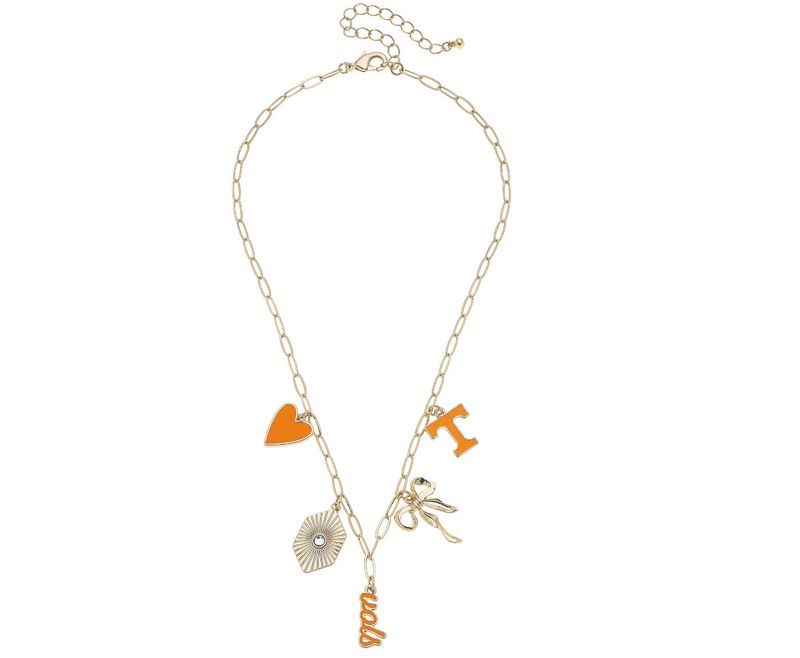 TN Vols Paperclip Charm Necklace