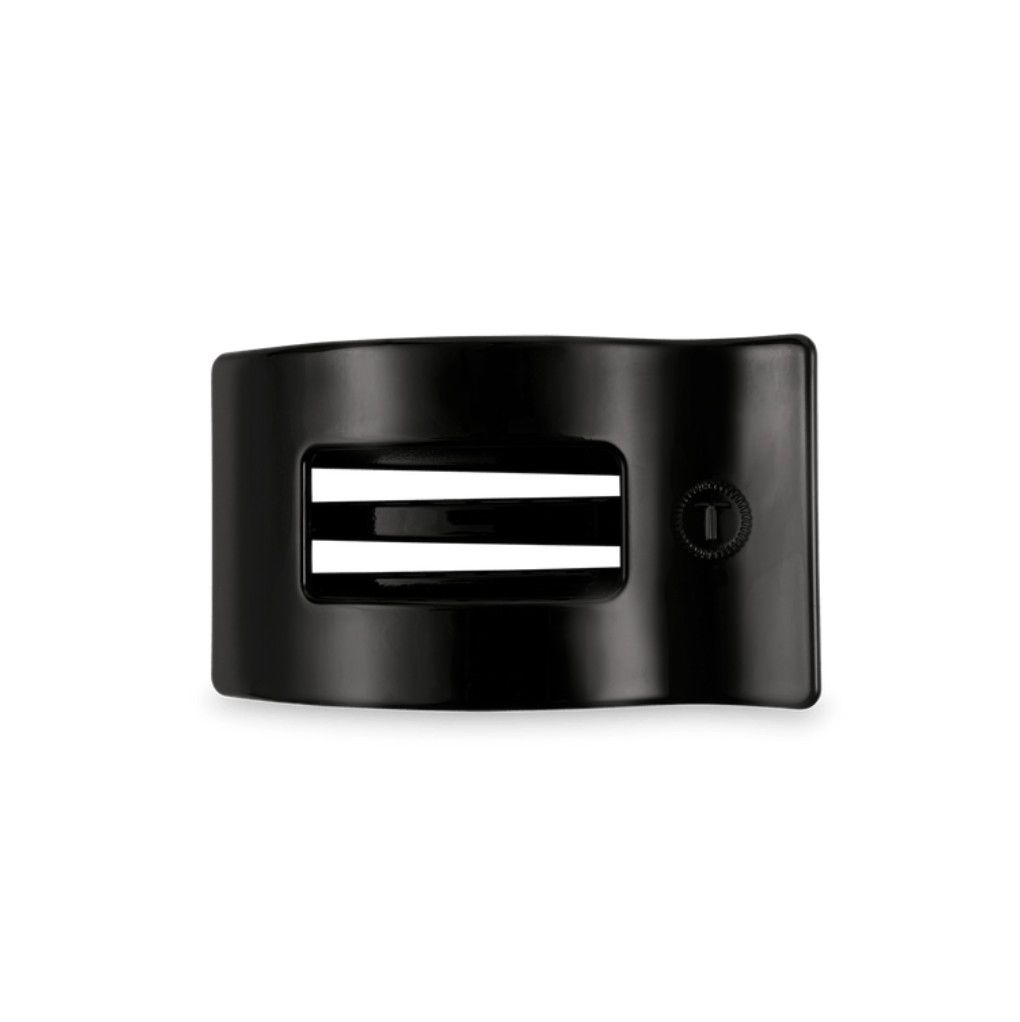 Teleties™ Flat Rectangle Hair Clip | Jet Black, Size: Small