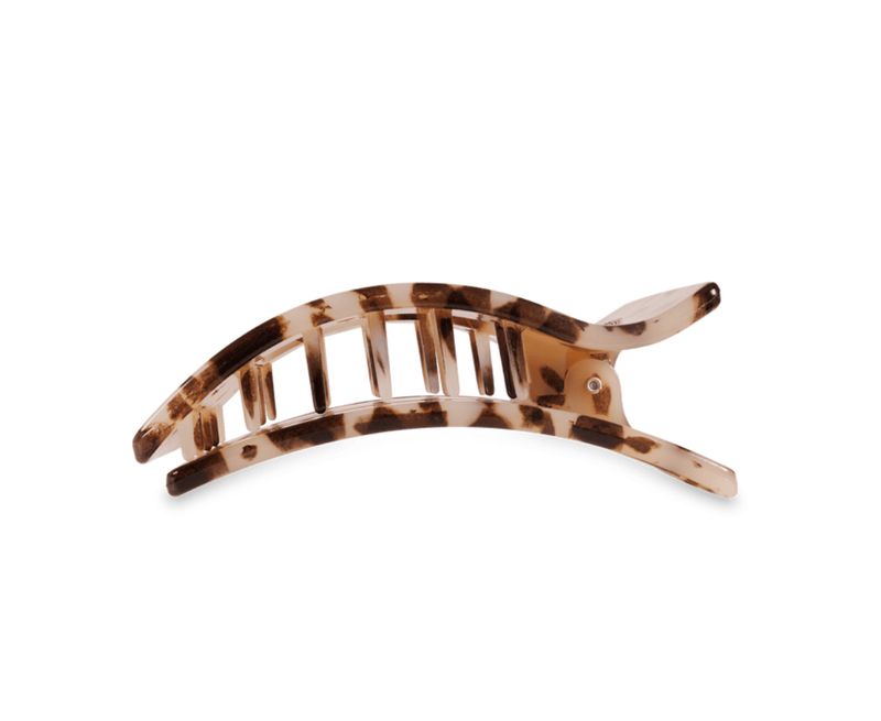 Teleties™ Flat Rectangle Hair Clip | Blonde Tortoise