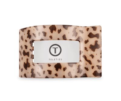 Teleties™ Flat Rectangle Hair Clip | Blonde Tortoise