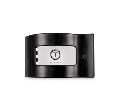 Teleties™ Flat Rectangle Hair Clip | Jet Black