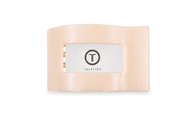 Teleties™ Flat Rectangle Hair Clip | Almond Beige