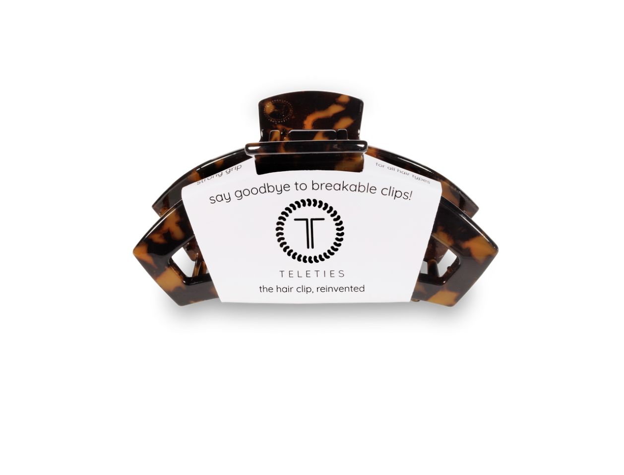 Teleties™ Open Hair Clip | Tortoise