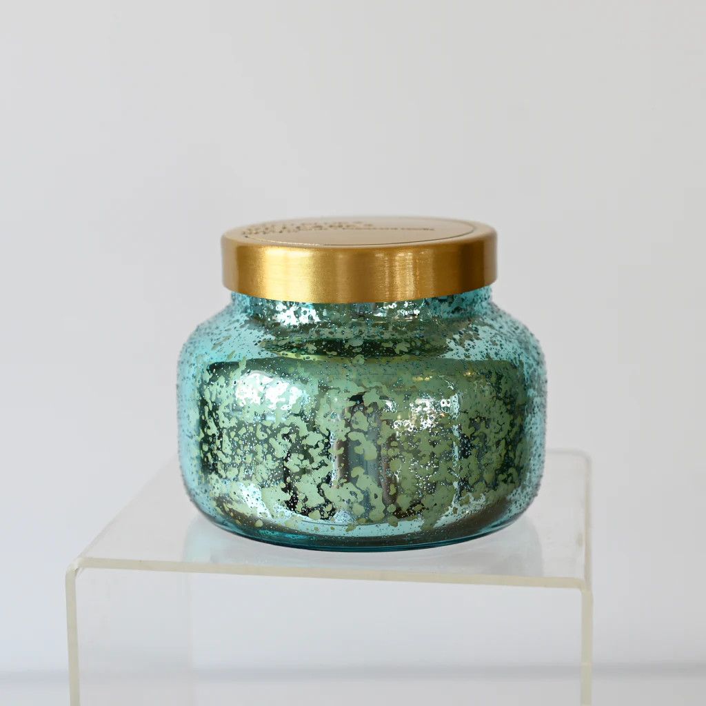 Volcano Aqua Opaline Signature Jar Candle, Size: 8 oz Petite Jar