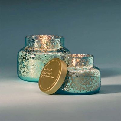 Volcano Aqua Opaline Signature Jar Candle
