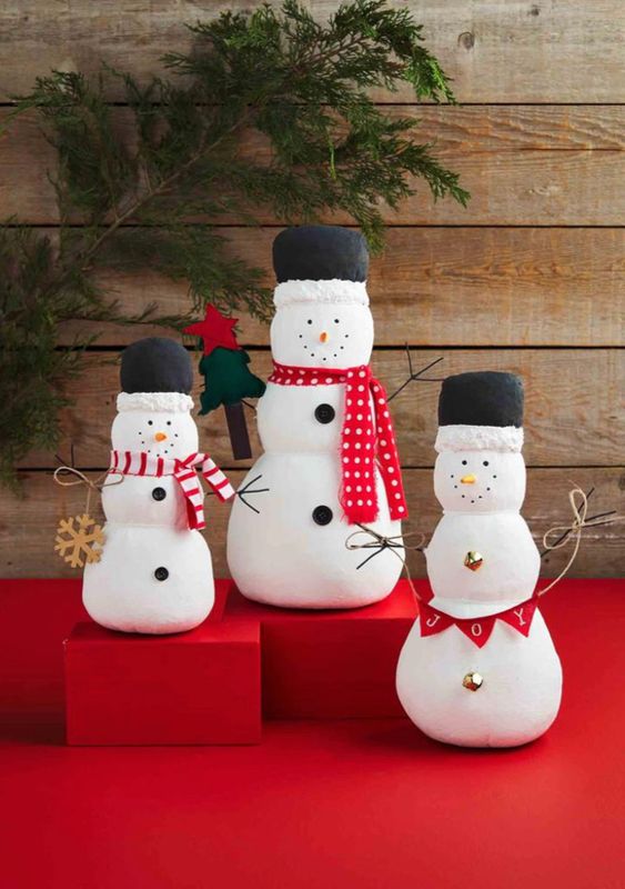 Canvas Snowman Sitter