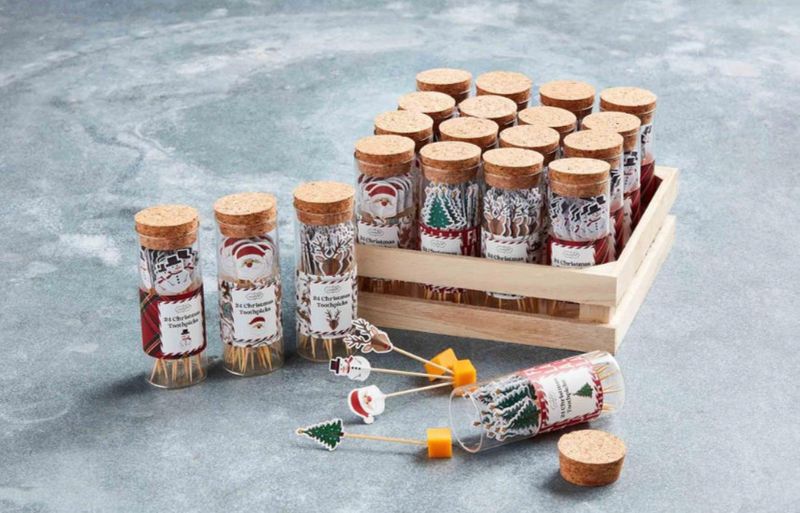 Christmas Toothpick Jar