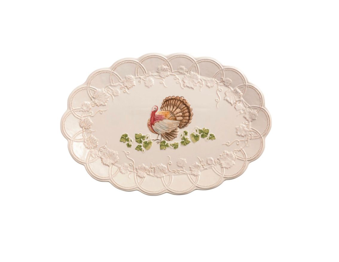Stoneware Turkey Platter