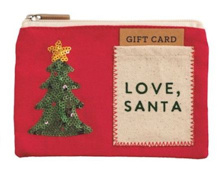 Love Santa Sequin Gift Pouch