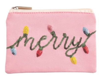 Merry Sequin Gift Pouch