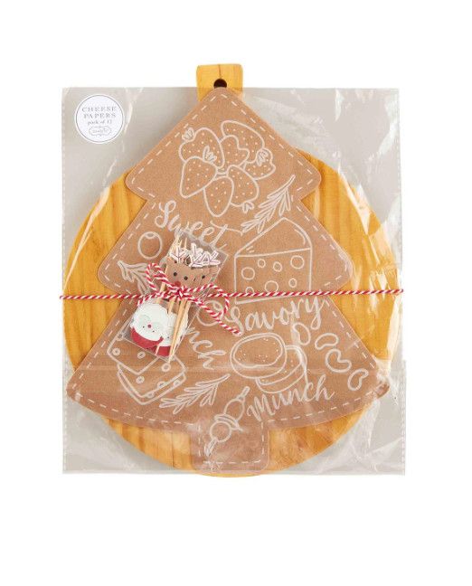 Christmas Tree Board &amp; Cheese Paper Set