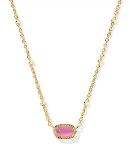 The Mini Elisa Satellite Necklace in Gold Azalea Illusion
